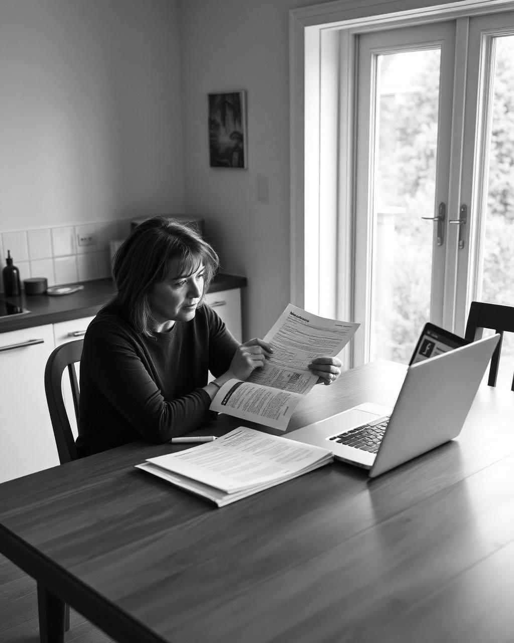 Adviser reviewing a mortgage refix with a client.